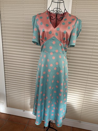 Kate cooper mint peach - peach, polka