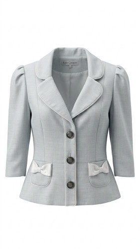 Kate cooper grey peplum jacket - kate,