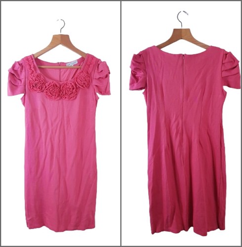 Pink floral dress lined - pink, kate